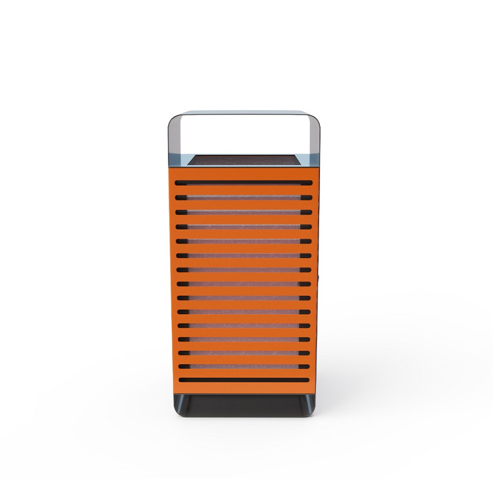 Odpadkový kôš s krytom kov