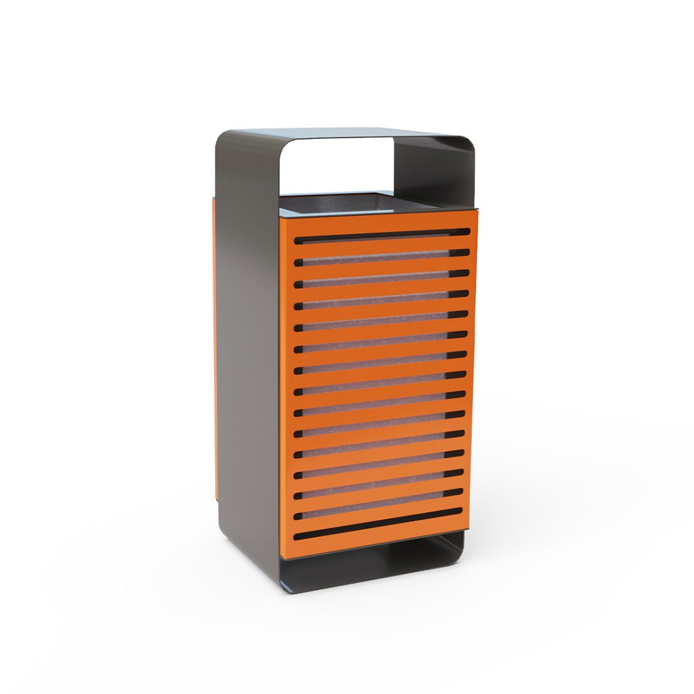 Odpadkový kôš s krytom kov