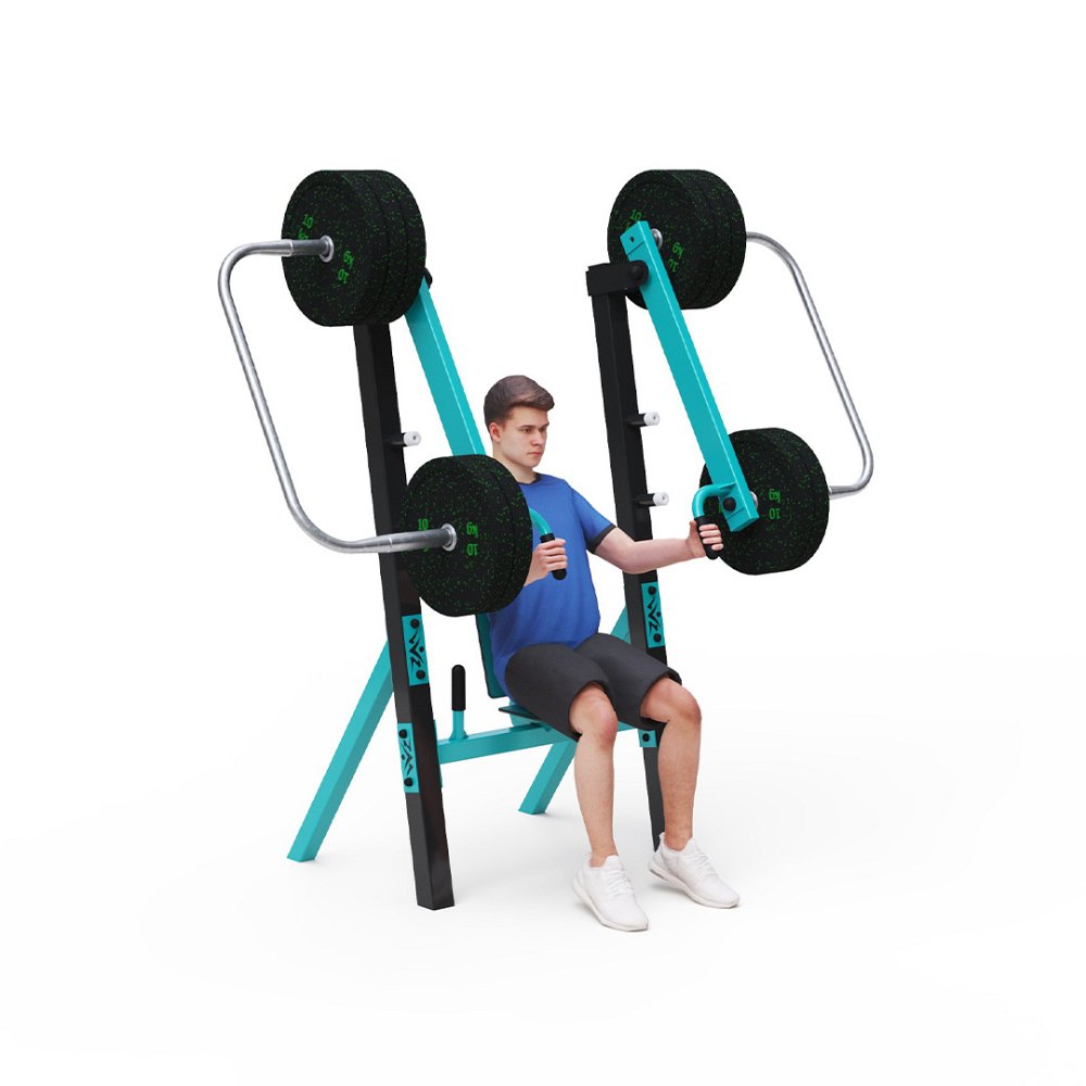 Fitness s posuvným závažím - Tlaky v sede VVZ-NF06
