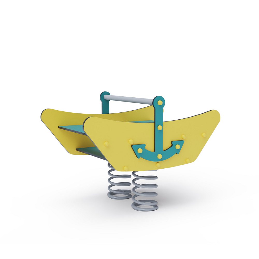 Pružinová hojdačka Loďka pre 4 VVZ-SH015