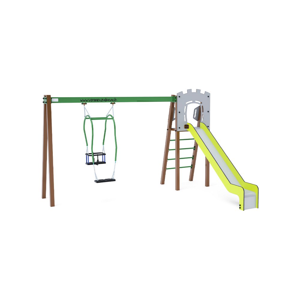 Šmýkalka s hojdačkou Matka a Dieťa VVZ-A002