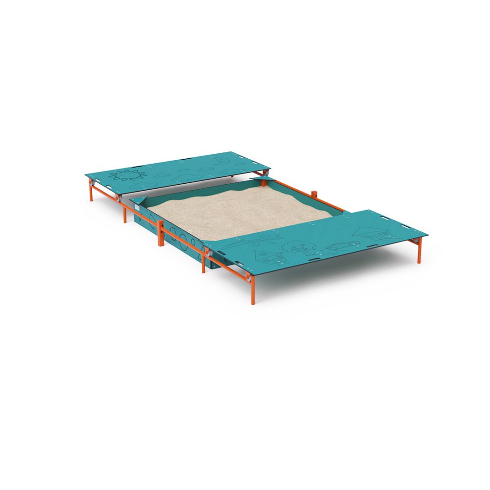 Edukatívne pieskovisko 2 x 2 m s krytom VVZ-PD011
